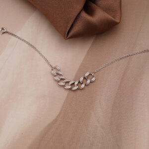 AGOR 925 Silver CZ Studded Cuban Link Adjustable Bracelet